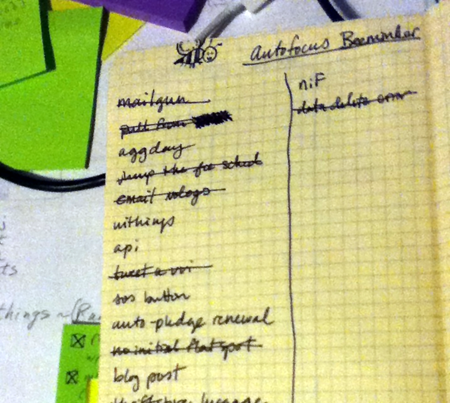 Beeminder hearts AutoFocus Beeminder task list as part of the AutoFocus system