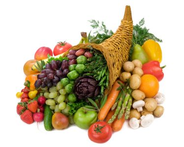It's a literal cornucopia of vegetables A (literal) cornucopia of vegetables