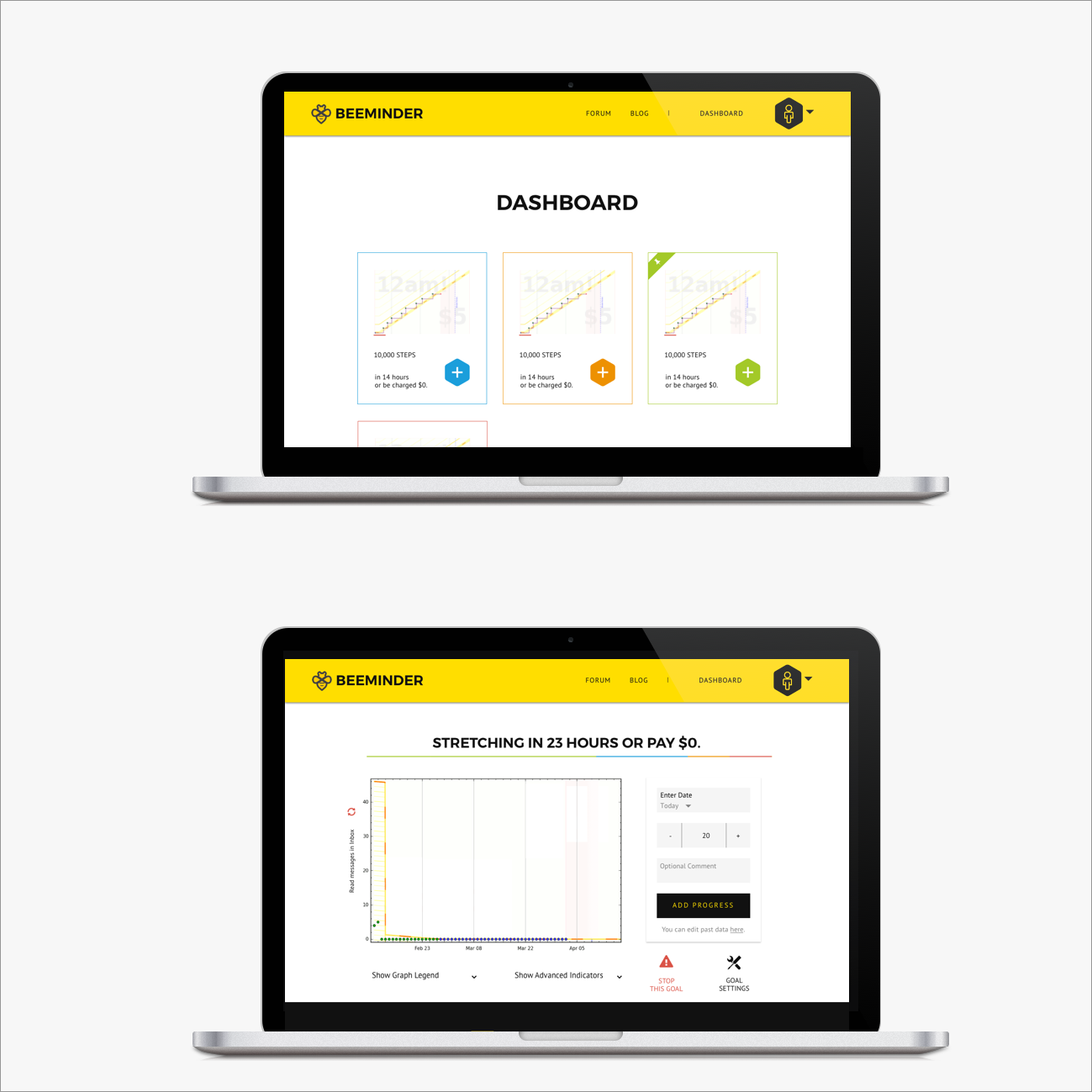 Main screens Main screens